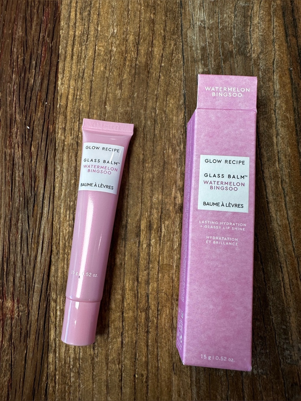 Glow Recipe Glass Balm Watermelon Bingsoo - Light Pink Tube & Box